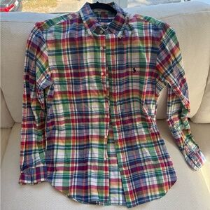 Ralph Lauren Vibrant Plaid Men's Shirt size small